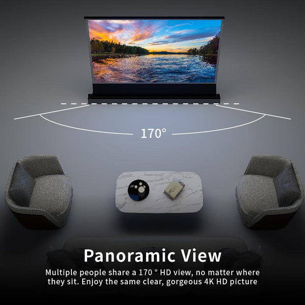 VIVIDSTORM S PRO motorisert spenningsgulvheving UST ALR-projeksjonsduk 120 inch