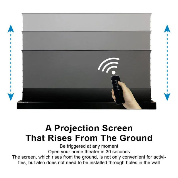 VIVIDSTORM S PRO motorisert spenningsgulvheving UST ALR-projeksjonsduk 120 inch